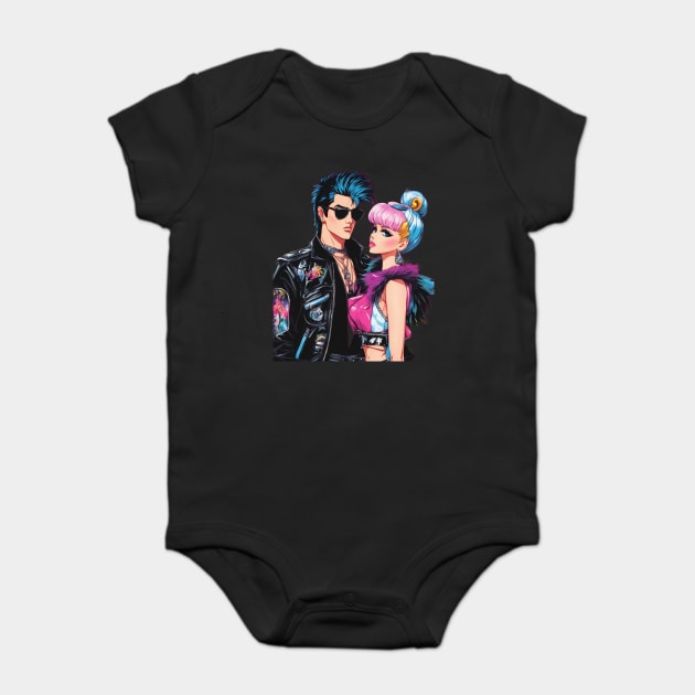 Romance Boyfriend Girlfriend Baby Bodysuit by animegirlnft